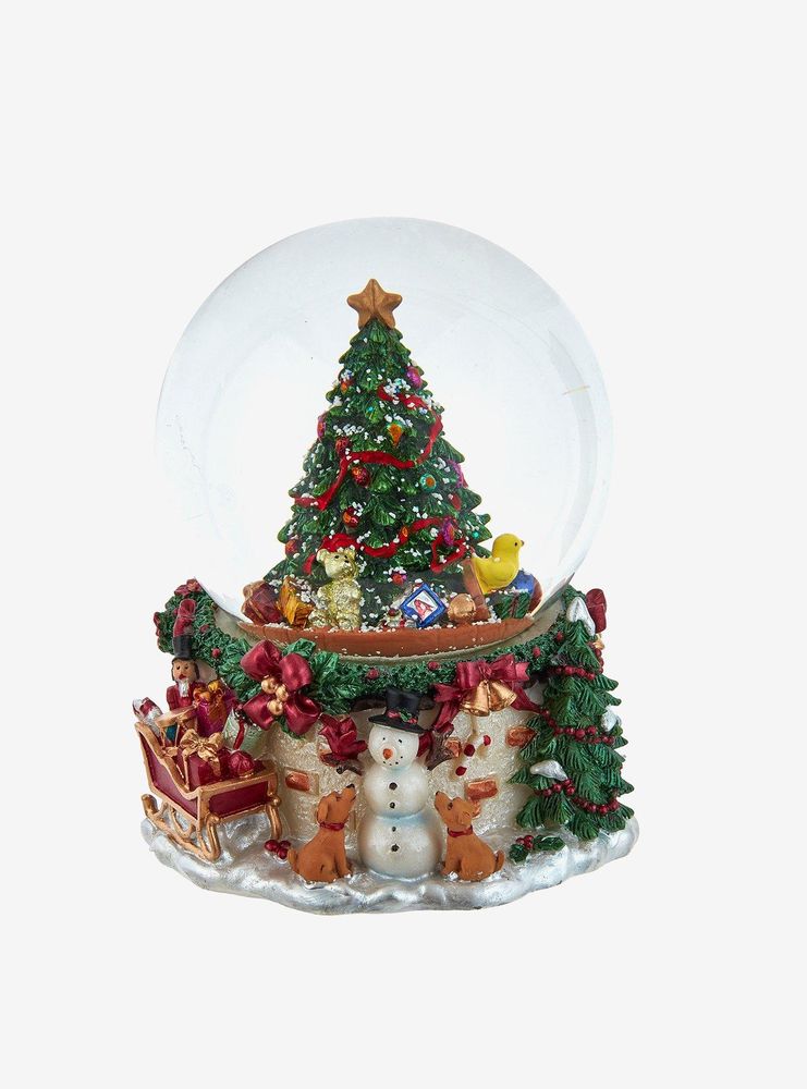 Kurt Adler Musical Christmas Tree Snow Globe