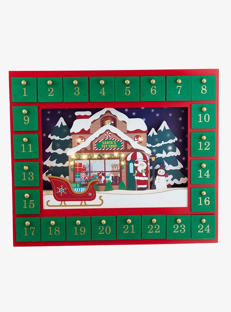 Santa Toy Shop Advent Calendar