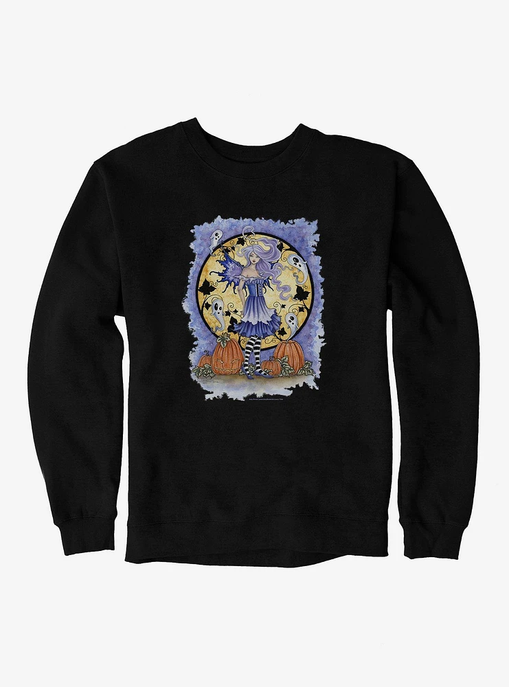 Haunted Pumpkin Patch Sweatshirt by Amy Brown