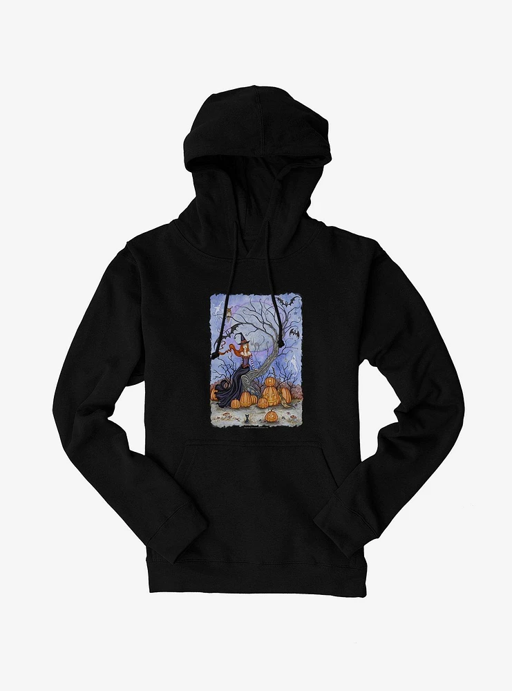 Halloween Tree Hoodie by Amy Brown