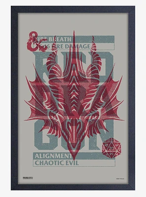 Dungeons & Dragons Chaotic Evil Framed Wood Wall Art