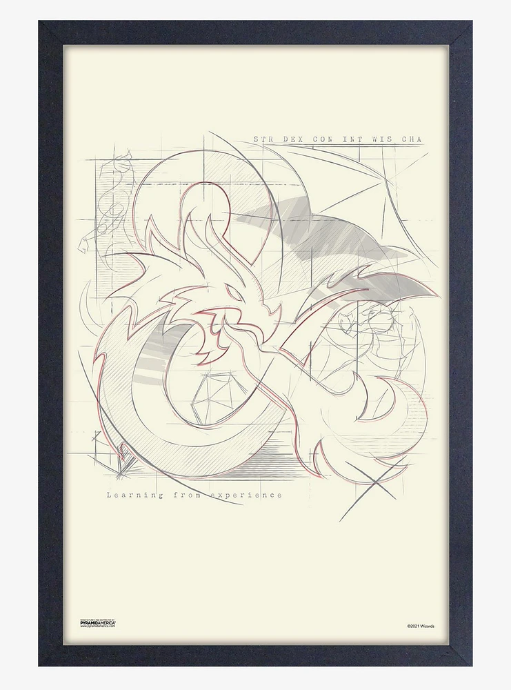 Dungeons & Dragons Amped Up Framed Wood Wall Art