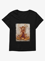 Pumpkin Queen Girls T-Shirt Plus by Amy Brown