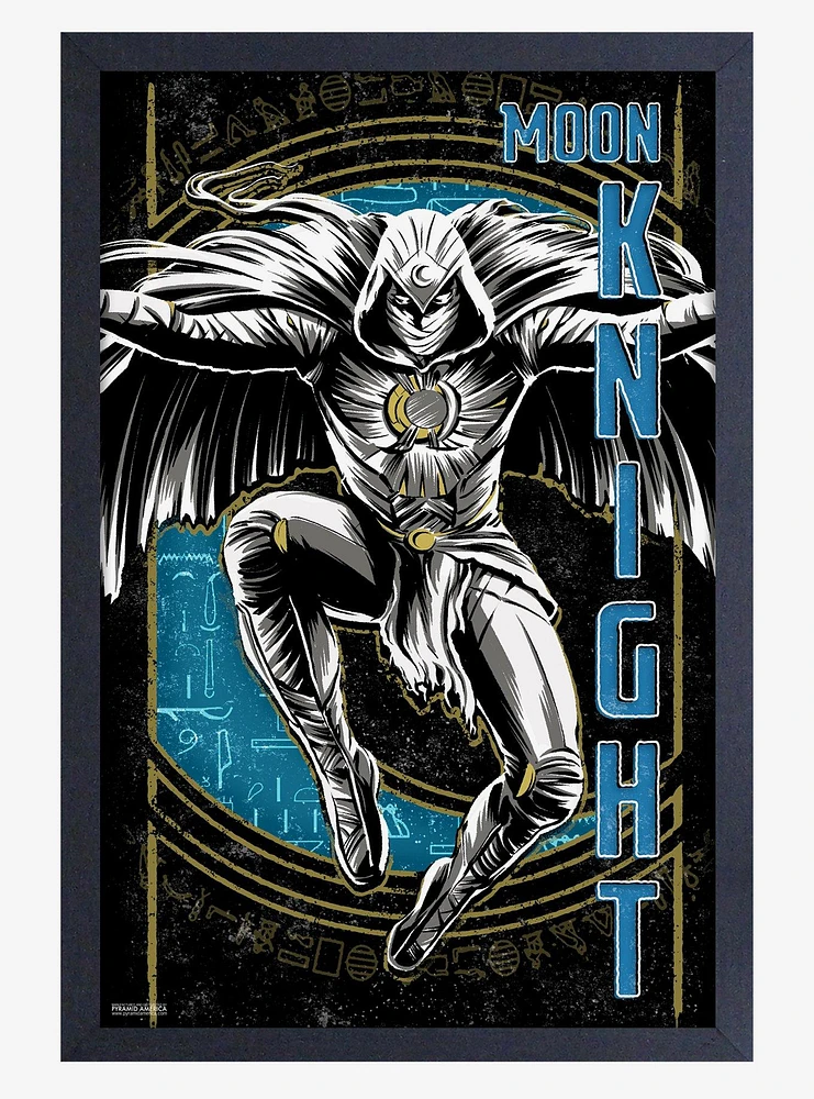 Marvel Moon Knight Lunge Framed Wood Wall Art