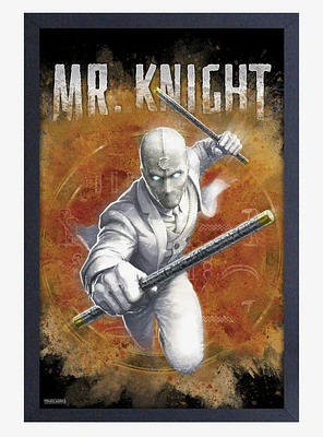 Marvel Moon Knight Mister Framed Wood Wall Art