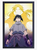 Naruto Sasuke Clear Framed Wood Wall Art