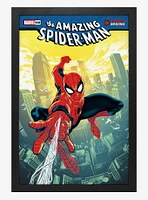 Marvel Spider-Man 60Th Ann Swinging Framed Wood Wall Art