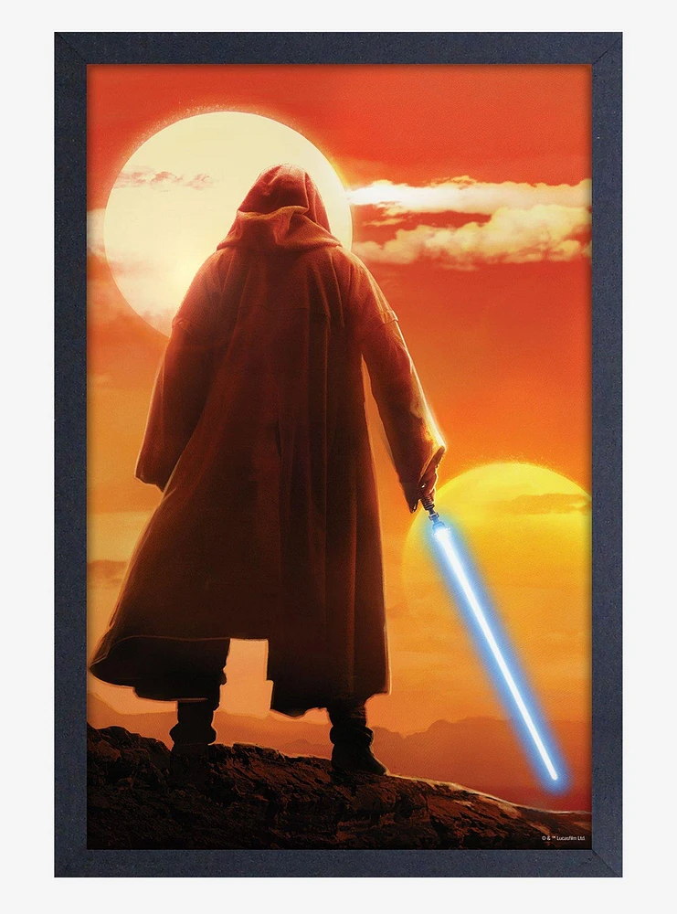 Star Wars Andor Sunset Saber Framed Wood Wall Art