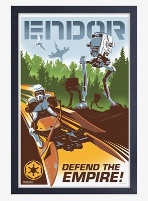 Star Wars Endor Framed Wood Wall Art