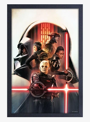 Star Wars Obi-Wan Vader Group Framed Wood Wall Art