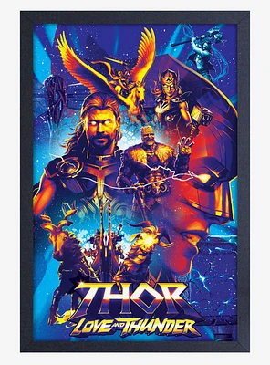 Marvel Thor Love And Thunder Cosmic Framed Wood Wall Art