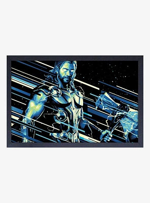 Marvel Thor Love And Thunder Cosmic Thor Framed Wood Wall Art