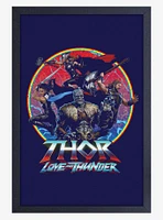 Marvel Thor Love And Thunder Squad Framed Wood Wall Art