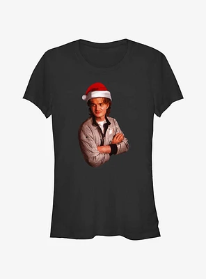 Stranger Things Santa Steve Girls T-Shirt