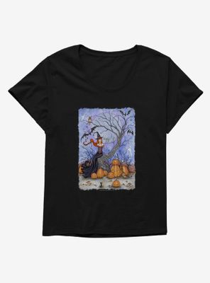 Halloween Tree Womens T-Shirt Plus by Amy Brown