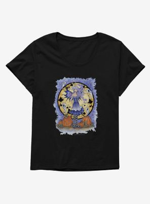 Haunted Pumpkin Patch Womens T-Shirt Plus by Amy Brown