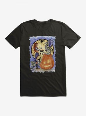 Dragons Love Candy Corn T-Shirt by Amy Brown