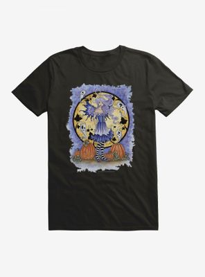 Haunted Pumpkin Patch T-Shirt by Amy Brown