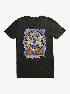 Haunted Pumpkin Patch T-Shirt by Amy Brown