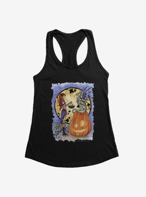 Dragons Love Candy Corn Womens Tank Top by Amy Brown