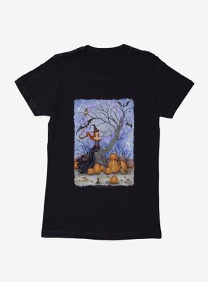 Halloween Tree Womens T-Shirt by Amy Brown