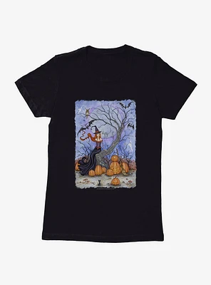 Halloween Tree Womens T-Shirt by Amy Brown