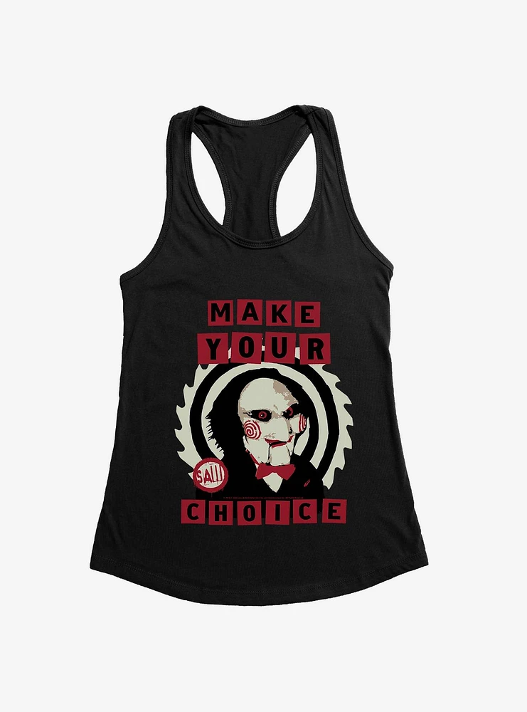 Saw Make Your Choice Womens Tank Top