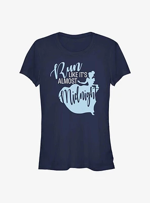 Disney Cinderella Run Like It's Midnight Girls T-Shirt