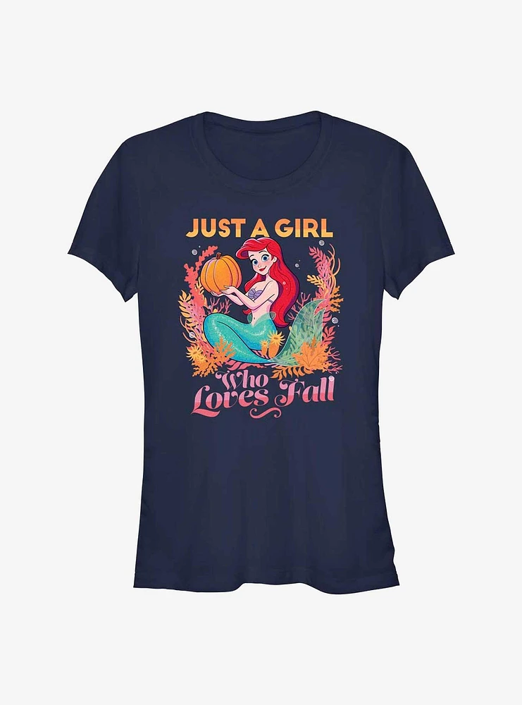 Disney The Little Mermaid Pumpkin Ariel Girls T-Shirt