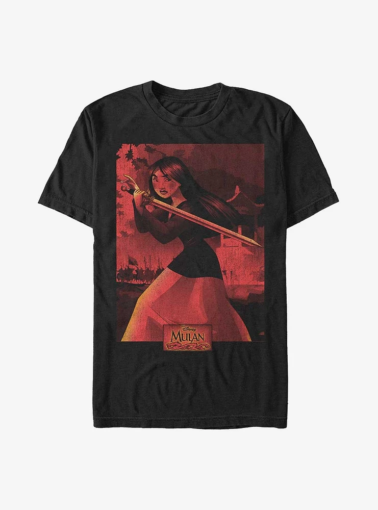 Disney Mulan Warrior Poster T-Shirt