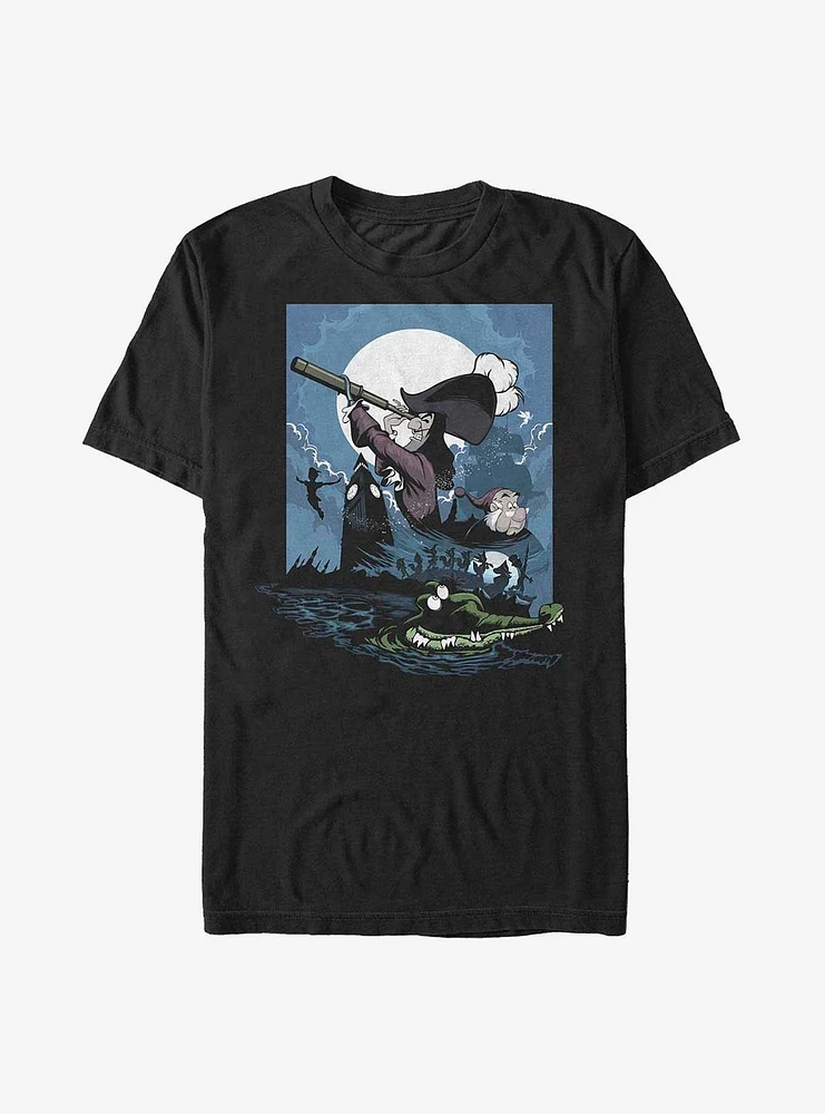 Disney Peter Pan To Neverland Poster T-Shirt