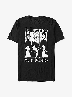 Disney Villains Spanish Good To Be Bad T-Shirt