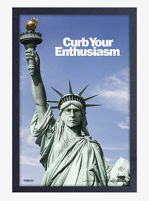 Curb Your Enthusiasm Liberty Framed Wood Wall Art