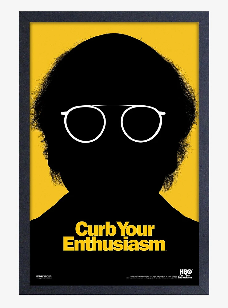 Curb Your Enthusiasm Oy Framed Wood Wall Art