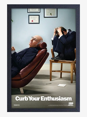 Curb Your Enthusiasm Therapy Framed Wood Wall Art