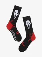 Scream Ghost Face Bloody Heel Crew Socks