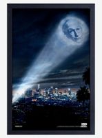 Curb Your Enthusiasm Bat Signal Framed Wood Poster