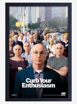 Curb Your Enthusiasm New York Framed Wood Poster