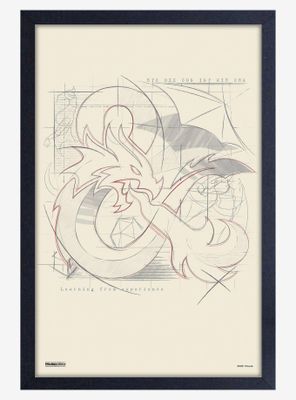 Dungeons & Dragons Amped Up Framed Wood Poster
