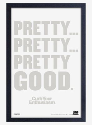 Curb Your Enthusiasm Pretty Framed Wood Poster