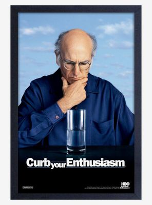 Curb Your Enthusiasm Water Framed Wood Poster