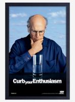 Curb Your Enthusiasm Water Framed Wood Poster