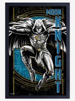 Marvel Moon Knight Lunge Framed Wood Poster