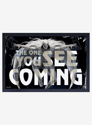 Marvel Moon Knight See Me Coming Framed Wood Poster