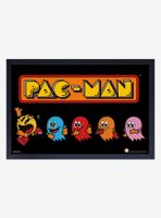 Pac-Man Chased Framed Wood Poster