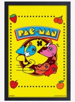 Pac-Man Ghost Swallow Framed Wood Poster