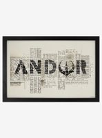 Star Wars Andor Symbols Framed Wood Poster