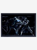 Star Wars Boba Fett Dark Saber Battle Framed Wood Poster