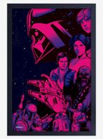 Star Wars Group Shot Framed Wood Poster