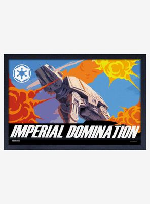 Star Wars Imperial Domination Framed Wood Poster